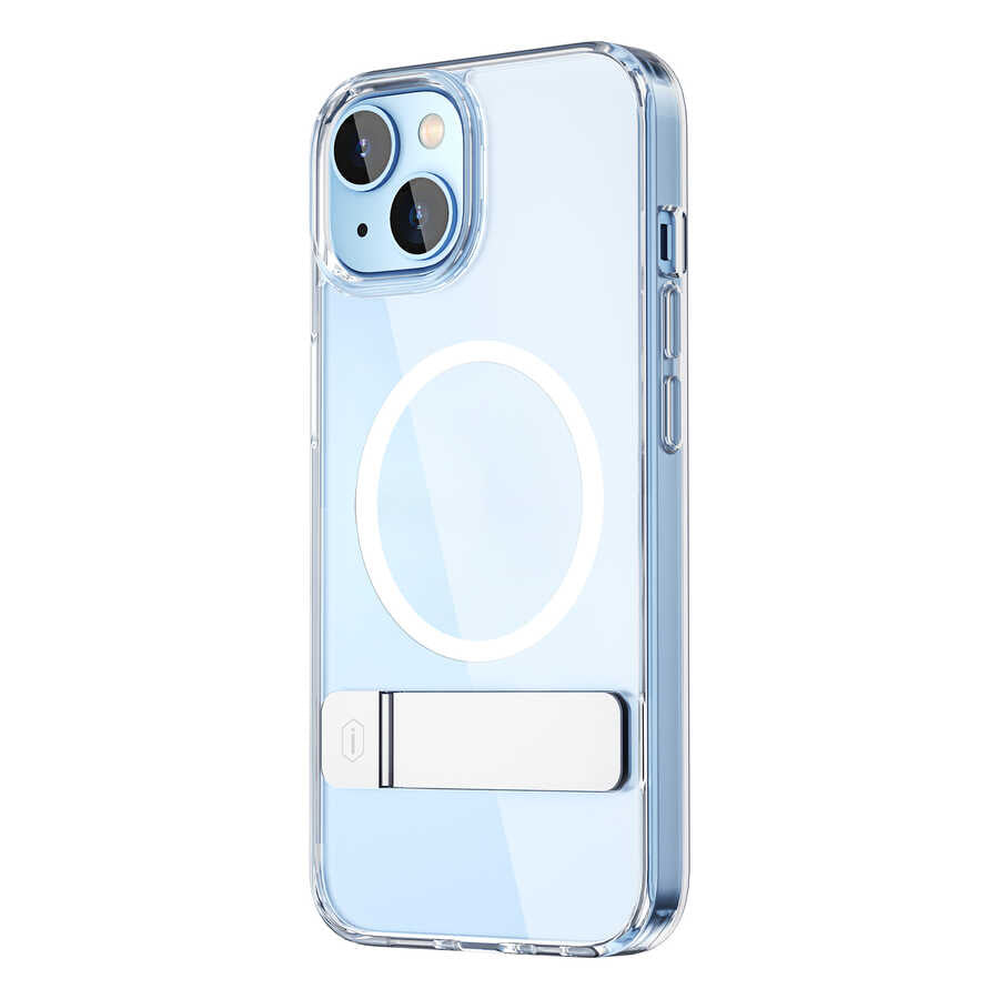 Apple iPhone 14 Kılıf ​​​​​Standlı M-safe Wireless Şarj Özellikli Wiwu Aurora Serisi Kapak