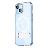 Apple iPhone 14 Kılıf ​​​​​Standlı M-safe Wireless Şarj Özellikli Wiwu Aurora Serisi Kapak