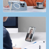Apple iPhone 14 Kılıf ​​​​​Standlı M-safe Wireless Şarj Özellikli Wiwu Aurora Serisi Kapak