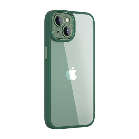Apple iPhone 14 Kılıf ​​​​​Wiwu GCC-105 Lens Korumalı Renkli Kenar Arkası Şeffaf Multicolor Kapak