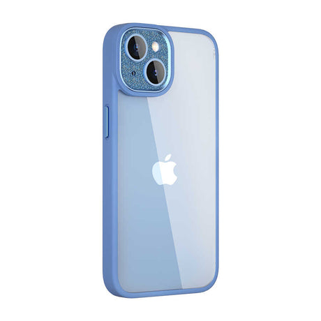 Apple iPhone 14 Kılıf ​​​​​Wiwu GCC-105 Lens Korumalı Renkli Kenar Arkası Şeffaf Multicolor Kapak