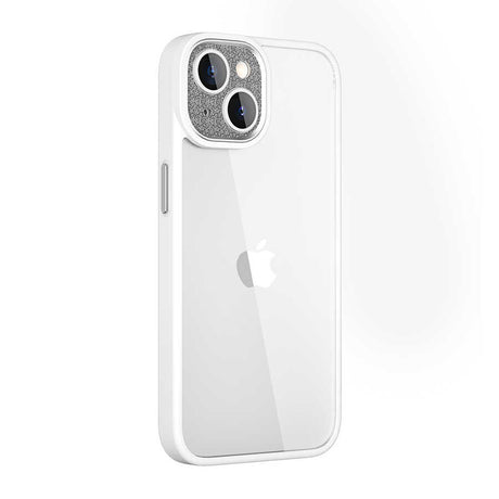 Apple iPhone 14 Kılıf ​​​​​Wiwu GCC-105 Lens Korumalı Renkli Kenar Arkası Şeffaf Multicolor Kapak