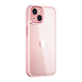Apple iPhone 14 Kılıf Wiwu VCC-104 Lens Korumalı Renkli Kenar Arkası Şeffaf Vivid Clear Kapak