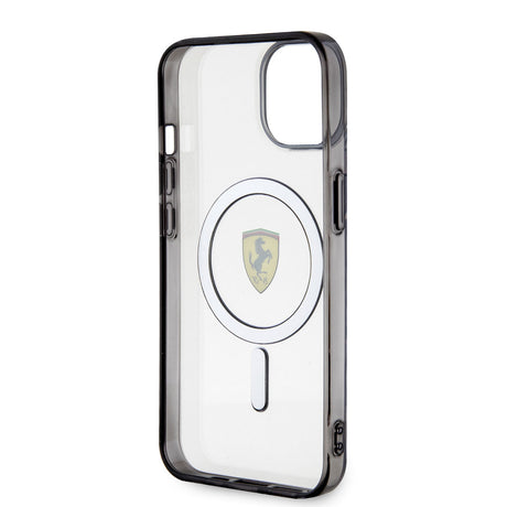 Apple iPhone 14 Plus Kılıf Ferrari M-safe Şarj Özellikli Transparan Dizayn Kapak