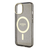 Apple iPhone 14 Plus Kılıf GUESS M-safe Şarj Özellikli Glitter Kapak