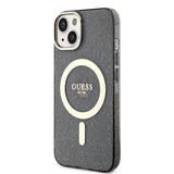 Apple iPhone 14 Plus Kılıf GUESS M-safe Şarj Özellikli Glitter Kapak