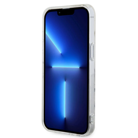 Apple iPhone 14 Plus Kılıf GUESS M-safe Şarj Özellikli Mermer Desenli Kapak