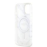 Apple iPhone 14 Plus Kılıf GUESS M-safe Şarj Özellikli Mermer Desenli Kapak