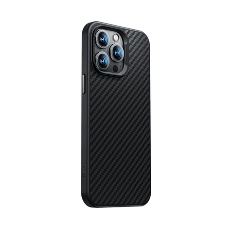 Apple iPhone 14 Plus Kılıf Karbon Fiber M-safe Şarj Özellikli Benks Hybrid ArmorPro 1500D Kevlar Kapak