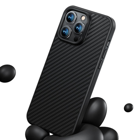 Apple iPhone 14 Plus Kılıf Karbon Fiber M-safe Şarj Özellikli Benks Hybrid ArmorPro 1500D Kevlar Kapak