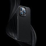 Apple iPhone 14 Plus Kılıf Karbon Fiber M-safe Şarj Özellikli Benks Hybrid ArmorPro 1500D Kevlar Kapak