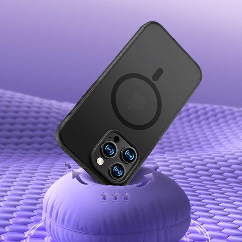 Apple iPhone 14 Plus Kılıf Kenarları Silikon Airbagli Mat Arka Yüzey Benks Icesand Kapak