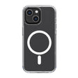 Apple iPhone 14 Plus Kılıf M-safe Şarj Özellikli Airbagli Şeffaf PC Arka Yüzey Recci Magnetik Suction Serisi Kapak