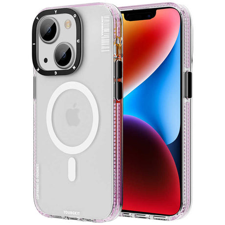 Apple iPhone 14 Plus Kılıf M-safe Şarj Özellikli Youngkit Jane Sand Serisi Kapak