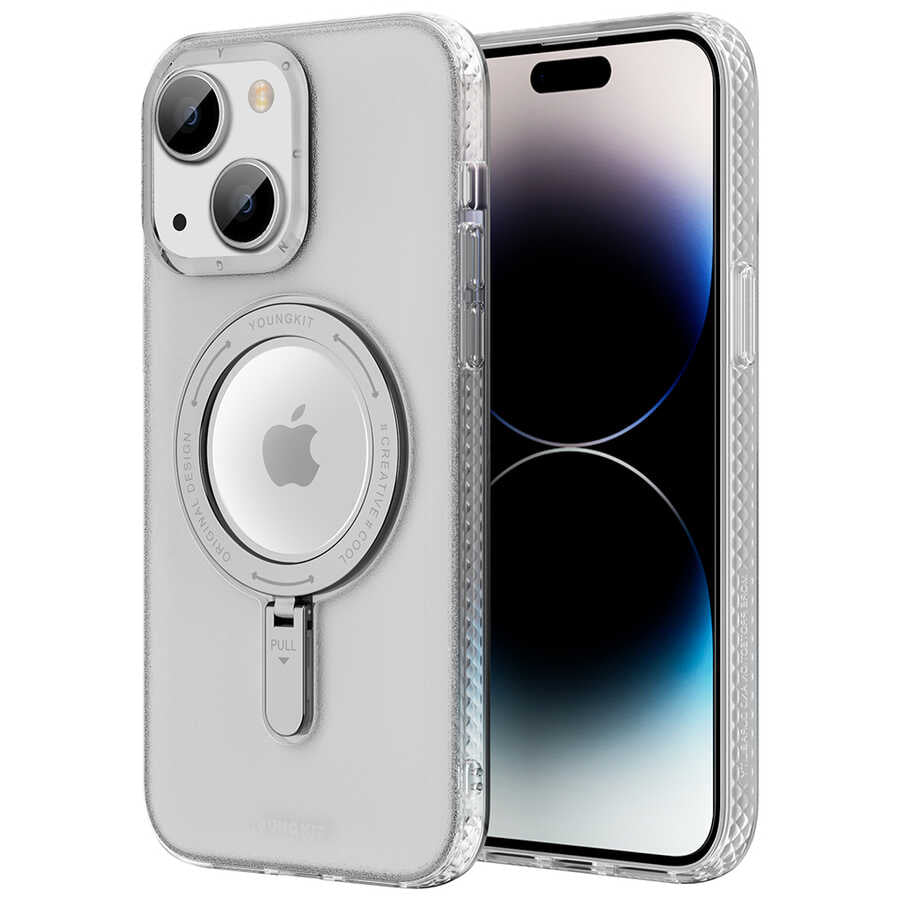 Apple iPhone 14 Plus Kılıf M-safe Şarj Özellikli Youngkit Rock Serisi Kapak