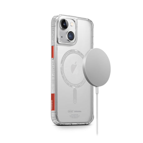 Apple iPhone 14 Plus Kılıf SkinArma Şeffaf Airbag Tasarımlı M-safe Şarj Özellikli Saido Kapak