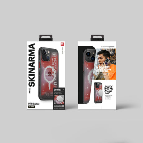 Apple iPhone 14 Plus Kılıf SkinArma Şeffaf Airbag Tasarımlı M-safe Şarj Özellikli Shorai Kapak