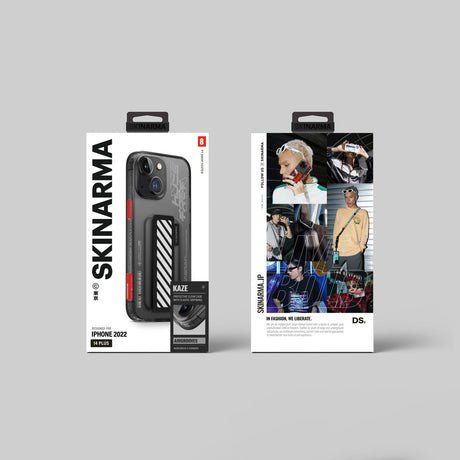 Apple iPhone 14 Plus Kılıf SkinArma Şeffaf Desenli Kaze Kapak