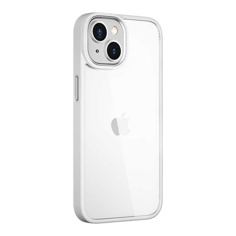 Apple iPhone 14 Plus Kılıf Wiwu VCC-104 Lens Korumalı Renkli Kenar Arkası Şeffaf Vivid Clear Kapak