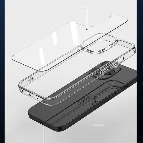Apple iPhone 14 Plus Wiwu M-safe Şarj Özellikli Lens Korumalı Şeffaf Silikon Kapak