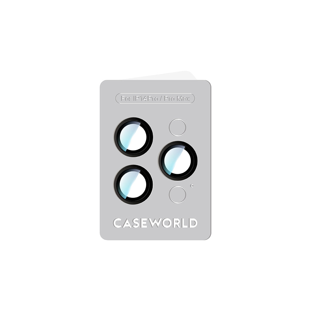 Apple iPhone 14 Pro CaseWorld Alloy Serisi Oleofobik Anti Reflective Kamera Lens Koruyucu
