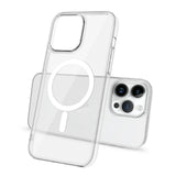 Apple iPhone 14 Pro Kamera Korumalı M-Safe Şarj Özellikli Şeffaf Zore London Sert PC Kapak