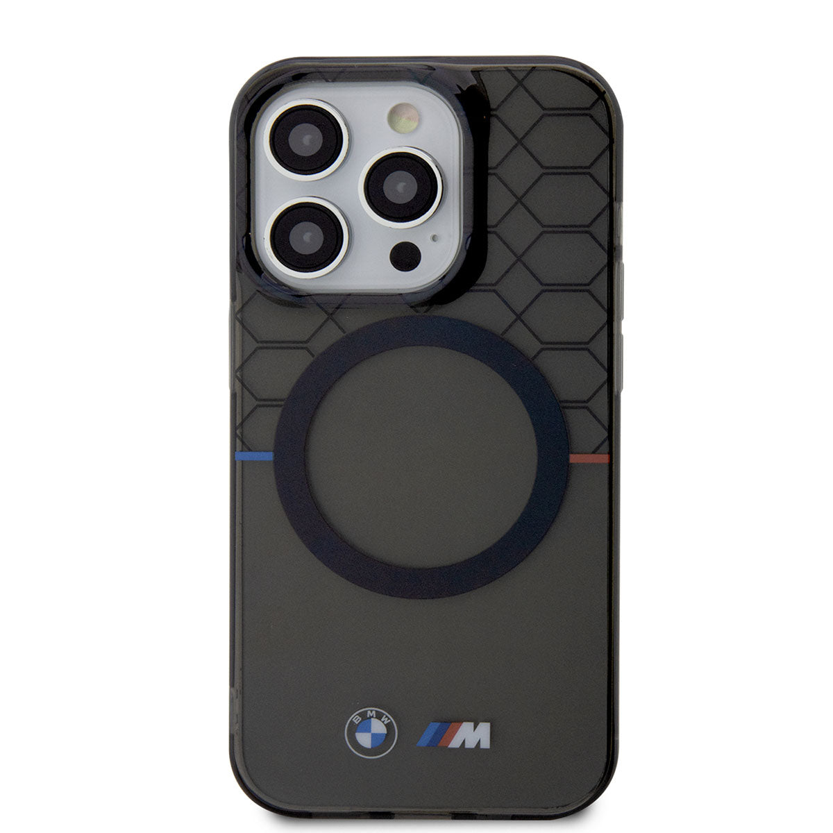 Apple iPhone 14 Pro Kılıf BMW M-safe Şarj Özellikli Transparan M Dizayn Kapak
