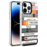 Apple iPhone 14 Pro Kılıf Desenli Zore Silver Sert Kapak