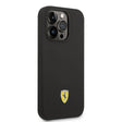 Apple iPhone 14 Pro Kılıf Ferrari M-safe Şarj Özellikli Silikon Metal Logo Dizayn Kapak