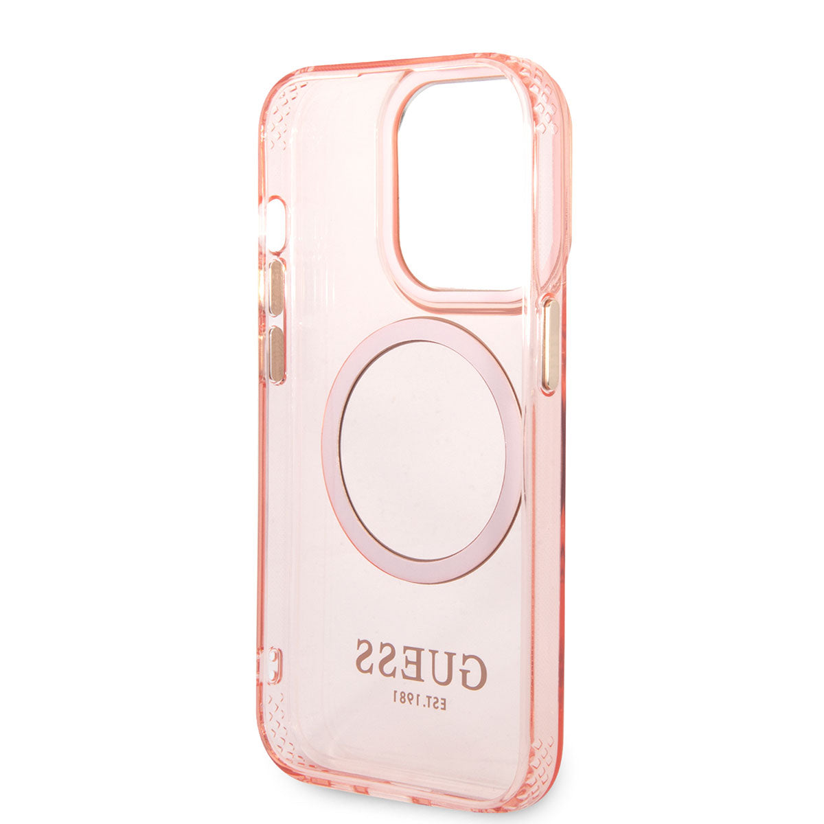 Apple iPhone 14 Pro Kılıf GUESS M-safe Şarj Özellikli Airbagli Dizayn Kapak