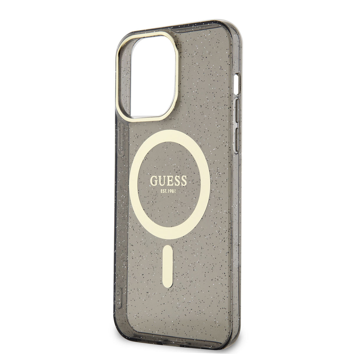 Apple iPhone 14 Pro Kılıf GUESS M-safe Şarj Özellikli Glitter Kapak