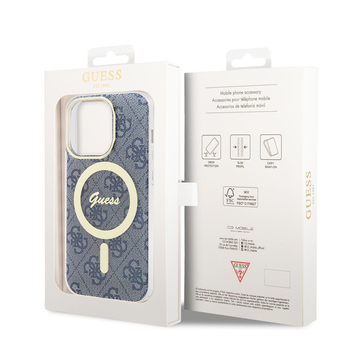 Apple iPhone 14 Pro Kılıf GUESS M-safe Şarj Özellikli Kapak