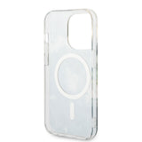 Apple iPhone 14 Pro Kılıf GUESS M-safe Şarj Özellikli Yaprak Desenli M-safe Şarj Kablolu Kapak