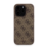Apple iPhone 14 Pro Kılıf Guess Orjinal Lisanslı M-safe Şarj Özellikli Yazı Logolu 4G Desenli Kapak + Powerbank 5000mAh 2in1 Set