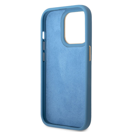 Apple iPhone 14 Pro Kılıf GUESS PU Deri Metal Logo Dizaynlı Kapak