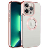Apple iPhone 14 Pro Kılıf Kamera Korumalı Logo Gösteren Zore Omega Kapak