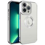 Apple iPhone 14 Pro Kılıf Kamera Korumalı Logo Gösteren Zore Omega Kapak