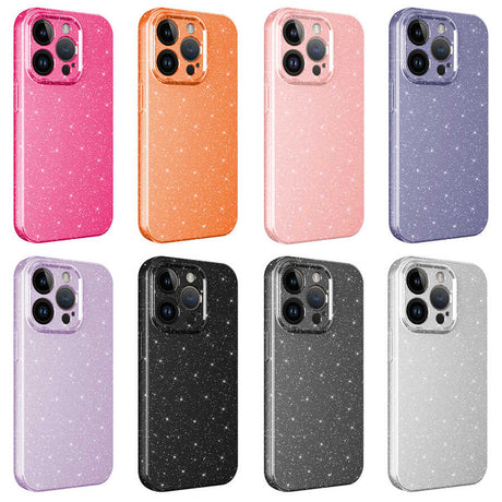Apple iPhone 14 Pro Kılıf Kamera Korumalı Simli Lüks Zore Koton Kapak