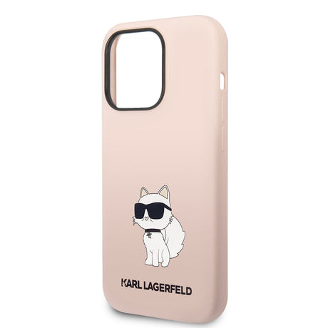 Apple iPhone 14 Pro Kılıf Karl Lagerfeld Silikon Choupette Dizayn Kapak