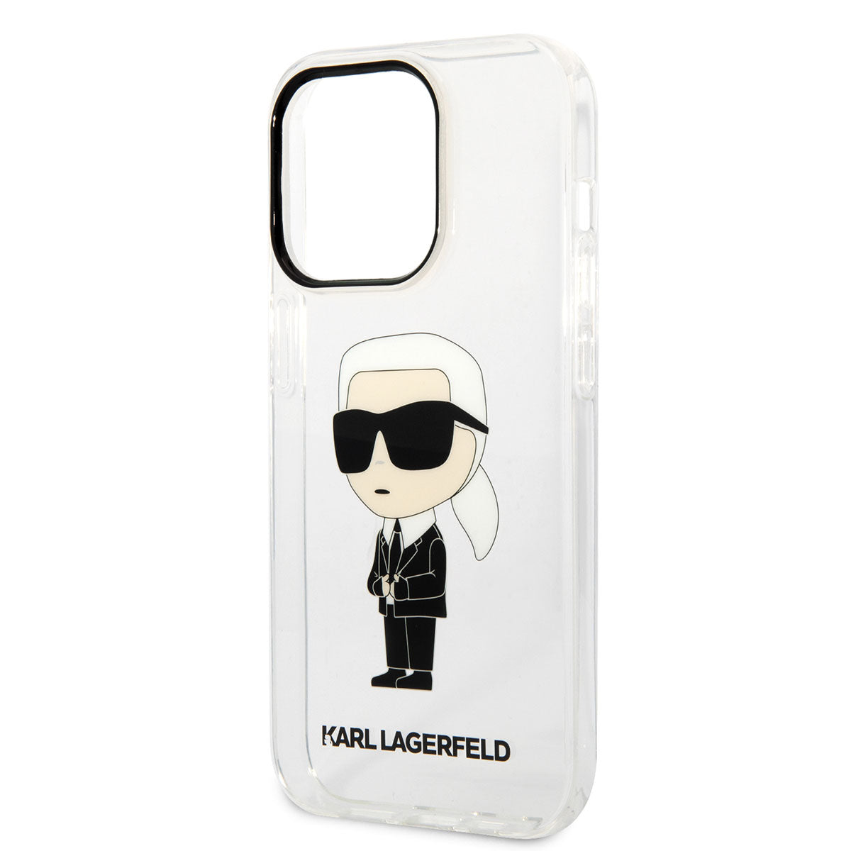 Apple iPhone 14 Pro Kılıf Karl Lagerfeld Transparan İkonik Karl Dizayn Kapak