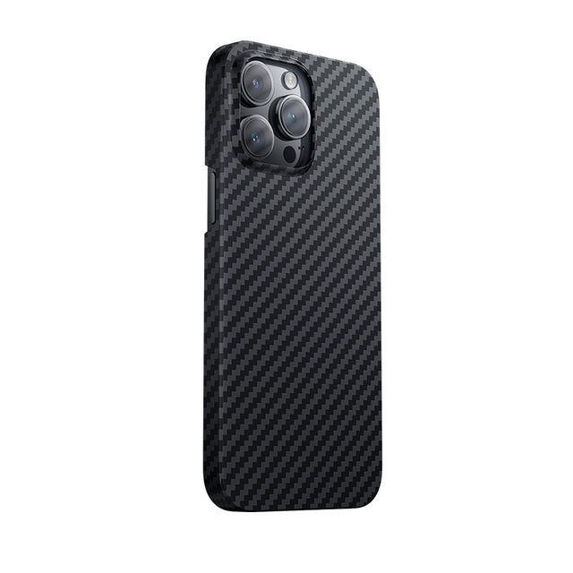 Apple iPhone 14 Pro Kılıf M-safe Özellikli Karbon Fiber Benks Essential Kevlar Kapak