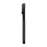 Apple iPhone 14 Pro Kılıf M-safe Şarj Özellikli 600D Aramid Fiber Pitaka Tactile Woven Orchestra Serisi Rhapsody Kapak