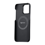Apple iPhone 14 Pro Kılıf M-safe Şarj Özellikli 600D Aramid Fiber Pitaka Tactile Woven Orchestra Serisi Rhapsody Kapak