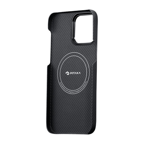 Apple iPhone 14 Pro Kılıf M-safe Şarj Özellikli 600D Aramid Fiber Pitaka Tactile Woven Orchestra Serisi Rhapsody Kapak