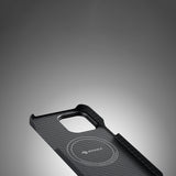 Apple iPhone 14 Pro Kılıf M-safe Şarj Özellikli 600D Aramid Fiber Pitaka Tactile Woven Orchestra Serisi Rhapsody Kapak