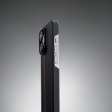 Apple iPhone 14 Pro Kılıf M-safe Şarj Özellikli 600D Aramid Fiber Pitaka Tactile Woven Orchestra Serisi Rhapsody Kapak