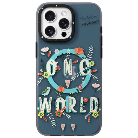 Apple iPhone 14 Pro Kılıf M-safe Şarj Özellikli Bee Brown Tasarımlı Youngkit Colorful Life Serisi Kapak
