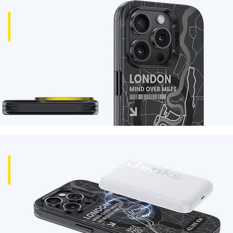 Apple iPhone 14 Pro Kılıf M-safe Şarj Özellikli Benks City Serisi Kapak