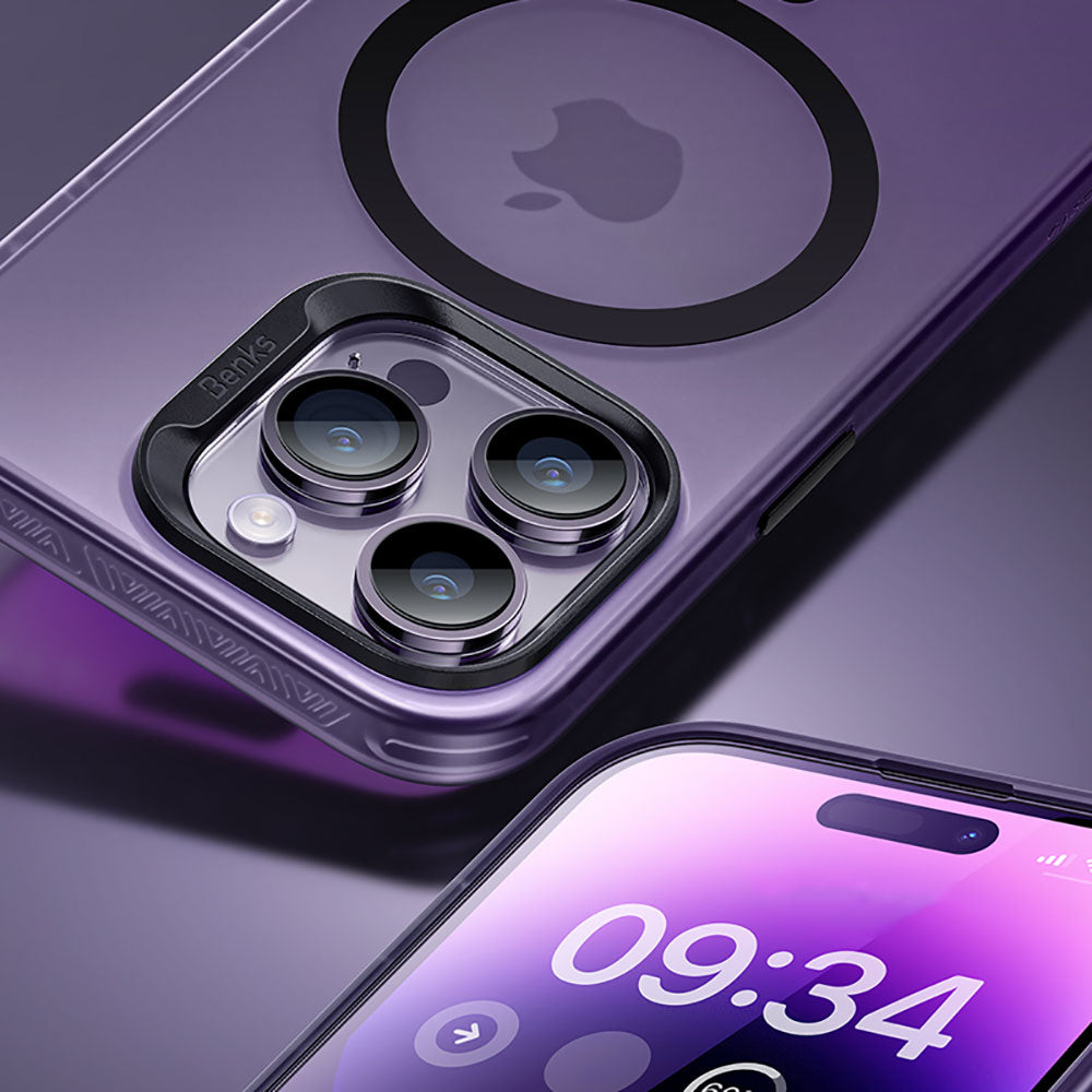 Apple iPhone 14 Pro Kılıf M-safe Şarj Özellikli Benks Lucid Armor Kapak