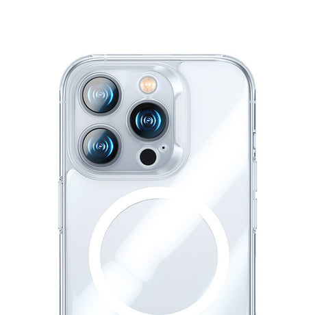 Apple iPhone 14 Pro Kılıf M-safe Şarj Özellikli Benks Magnetic Shiny Glass Serisi Kapak